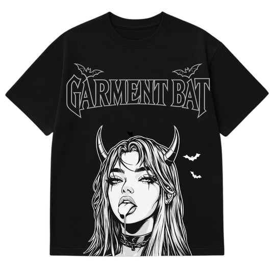 Garment Bat Lady Vampire T-Shirt – Gothic Streetwear Graphic Tee