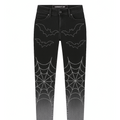 Spider Web Rhinestone Jeans (Pre-Order) – Gothic Streetwear Denim | Garment Bat