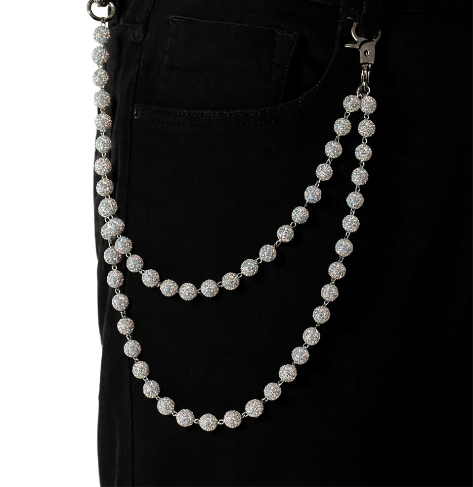 Garment Bat Pocket Chain – Gothic Streetwear Accessory