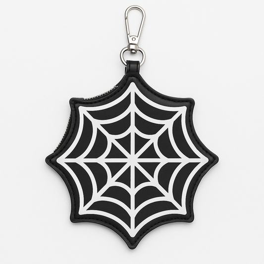 Garment Bat Spider Web Clip-On Bag – Gothic Streetwear Utility Bag