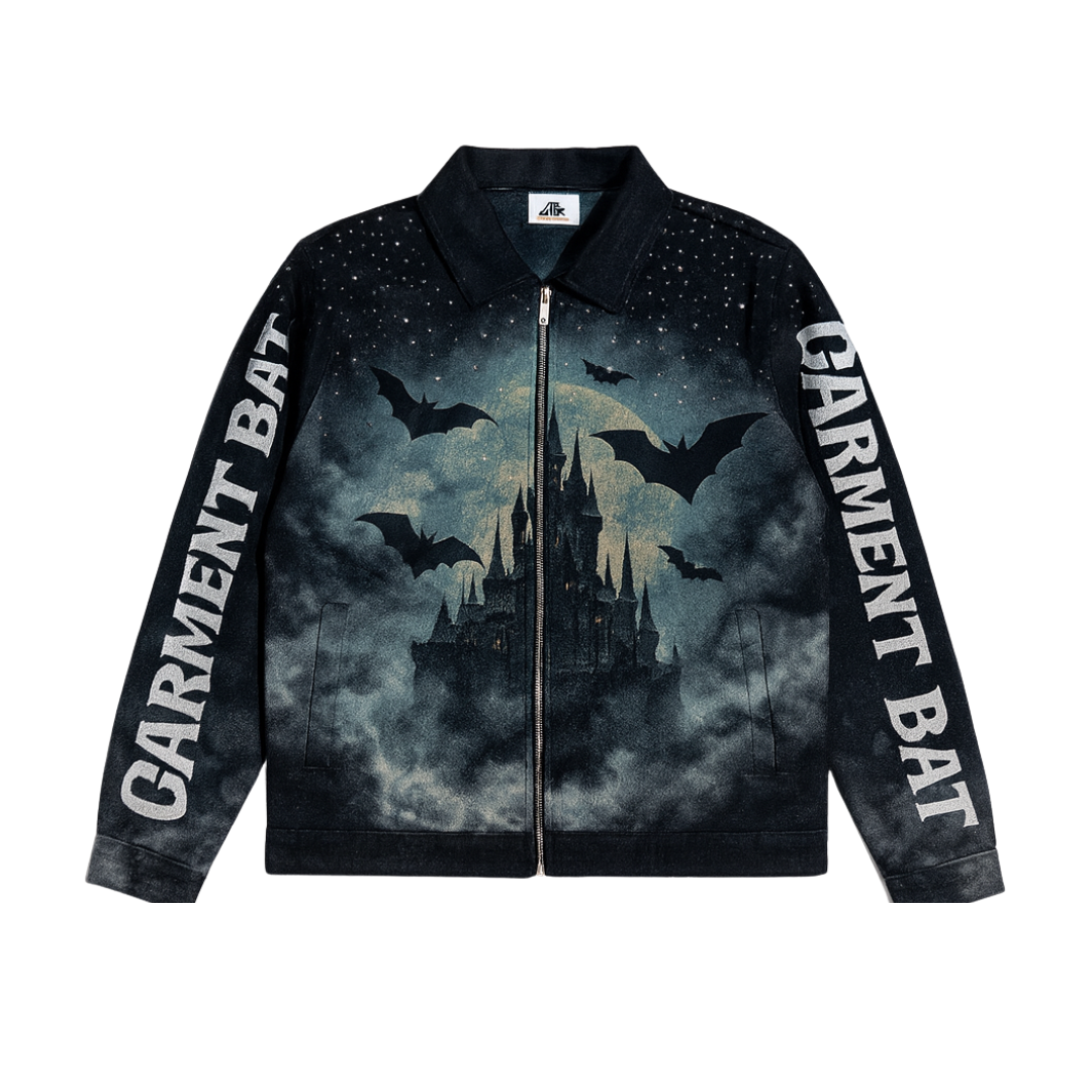 Garment Bat Vampire Haunted Castle Jacket – Gothic Streetwear Outerwear