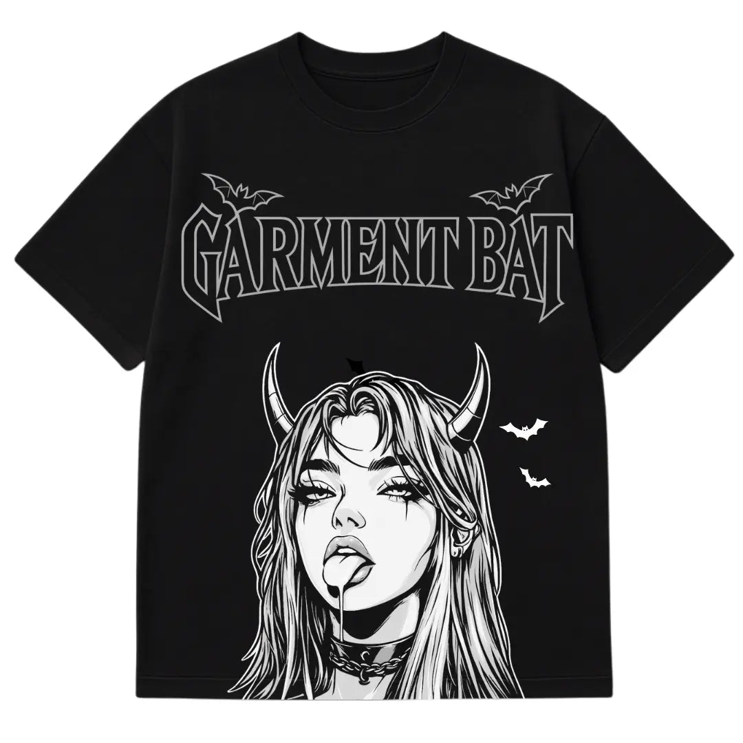 Garment Bat Lady Vampire T-Shirt – Gothic Streetwear Graphic Tee